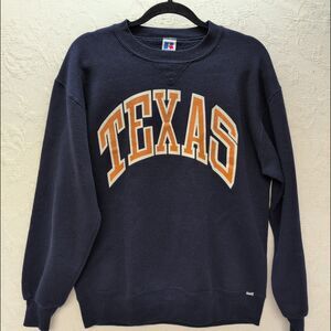 Vintage Russell University Texas Pullover Sweatshirt XL Preppy College Comfy